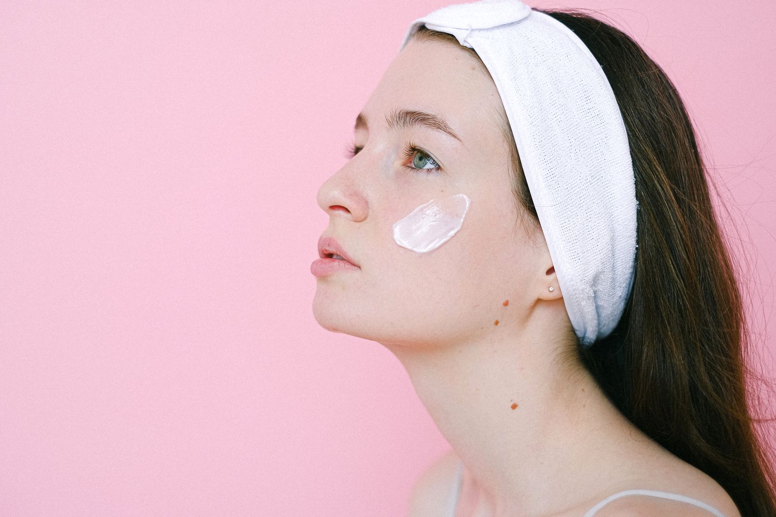 Close portrait of clear, well-cared-for skin.